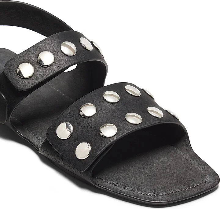 Women's Boden Leather Studded Sandals - Black - Size 6 - Image 2