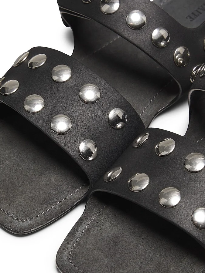 Women's Boden Leather Studded Sandals - Black - Size 6 - Image 6