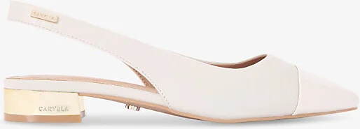 Womens Bone Amelia Sling-Back Faux-Leather Pumps Eur 40 / 7 Uk Women