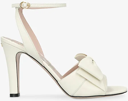 Womens Bone Bowow Pump 95 Heeled Leather Sandals Eur 37 / 4 Uk Women