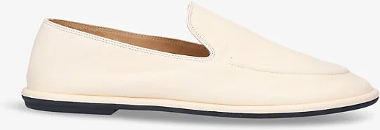 Womens Bone Canal Slip-On Leather Loafers Eur 37 / 4 Uk Women