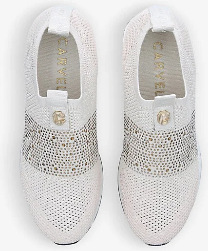 Womens Bone Janeiro Embellished Knitted Trainers Eur 41 / 8 Uk Women - Image 2