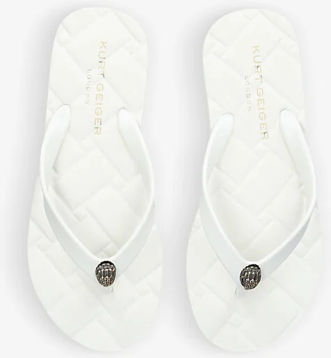 Womens Bone Kensington Q Two-Post Rubber Flip Flops Eur 37 / 4 Uk Women - Image 2