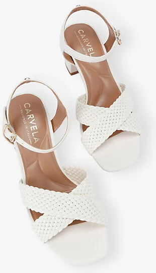 Womens Bone Krypton Woven-Strap Faux-Leather Sandals Eur 37 / 4 Uk Women - Image 2
