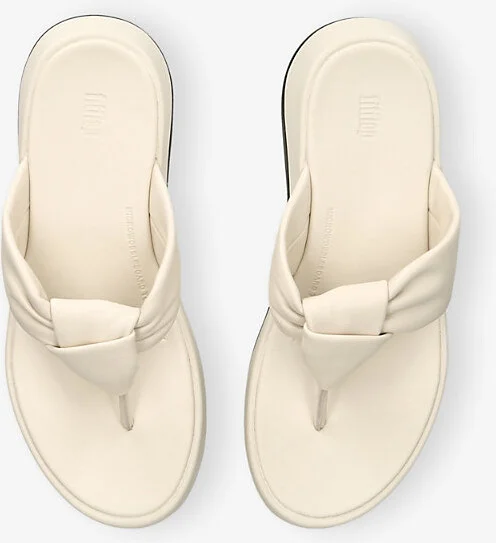 Womens Bone Mode Knot-Strap Leather Flatform Sandals Eur 40 / 7 Uk Women - Image 2