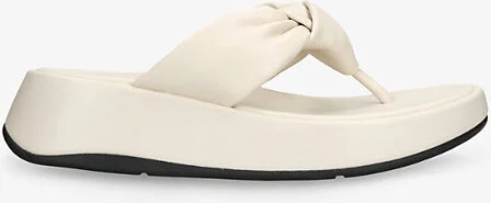 Womens Bone Mode Knot-Strap Leather Flatform Sandals Eur 40 / 7 Uk Women