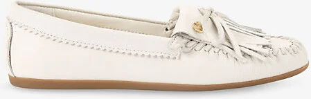 Womens Bone Nila Leather Loafers Eur 42/ 9 Uk Women