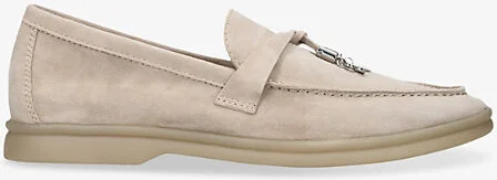 Womens Bone Portland Suede Loafers Eur 39 / 6 Uk Women