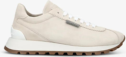Womens Bone Runner Suede Low-Top Trainers Eur 37 / 4 Uk Women