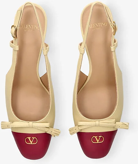 Womens Bone Valet Du Roi 60 Leather Slingback Courts Eur 37 / 4 Uk Women - Image 2