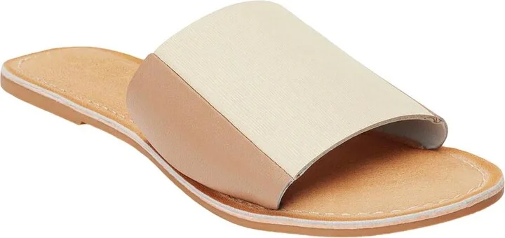 Women's Bonfire Slide Sandal In Ivory/taupe