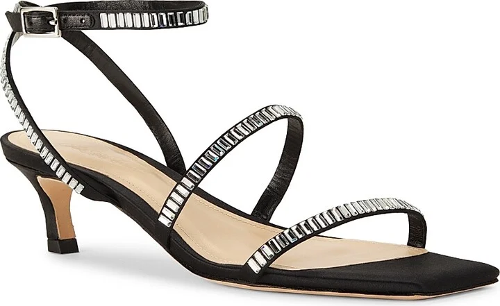 Women's Bonin Atenas Satinn 54MM Sandals - Black - Size 5.5 - Image 2