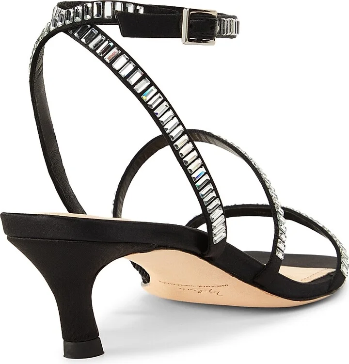 Women's Bonin Atenas Satinn 54MM Sandals - Black - Size 5.5 - Image 3