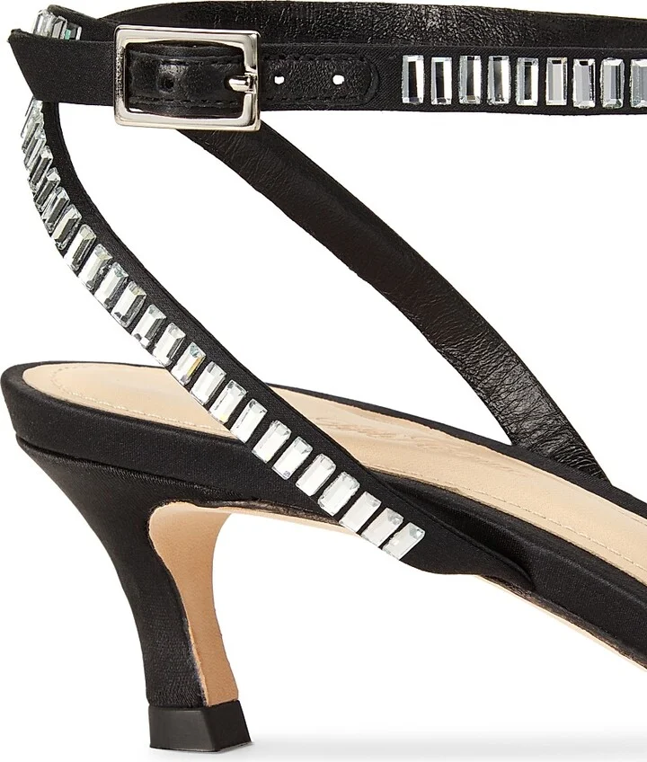 Women's Bonin Atenas Satinn 54MM Sandals - Black - Size 5.5 - Image 5