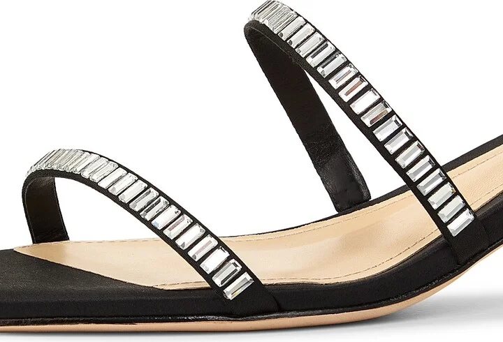 Women's Bonin Atenas Satinn 54MM Sandals - Black - Size 5.5 - Image 6