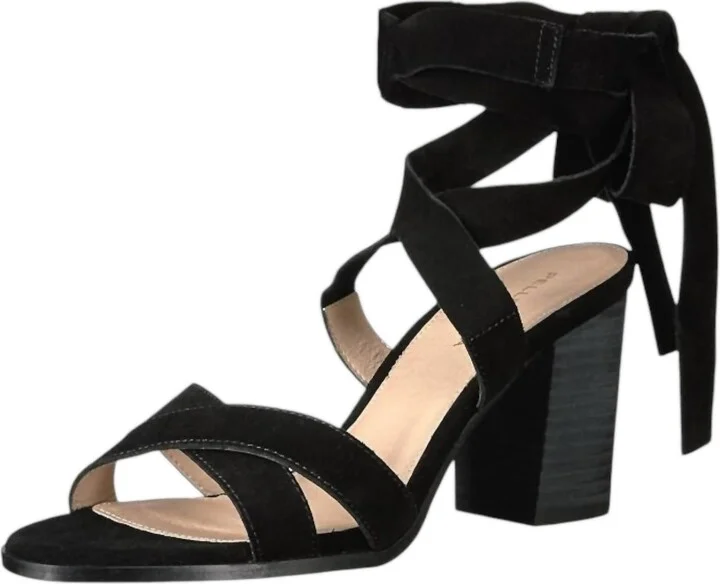 Women's Bonjour Sd Sandal In Black Cow Suede