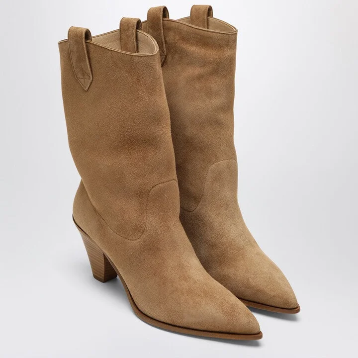 Women's Boogie Camel-Colou Texan Boots