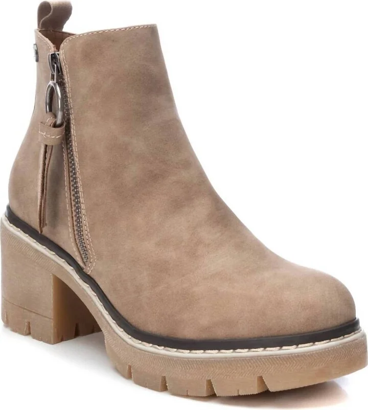 Women's Booties In Taupe