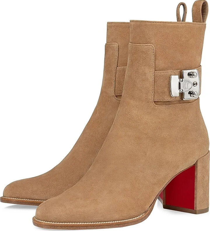 Women's Booty Lock 70MM Velvet Boots - Lionne - Size 6 - Image 2