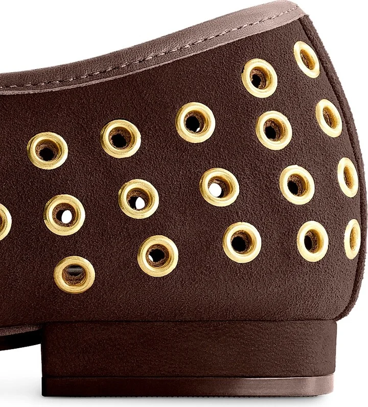 Women's Borden Grommet Mary Jane Flats - Dark Chocolate - Size 6 - Image 5