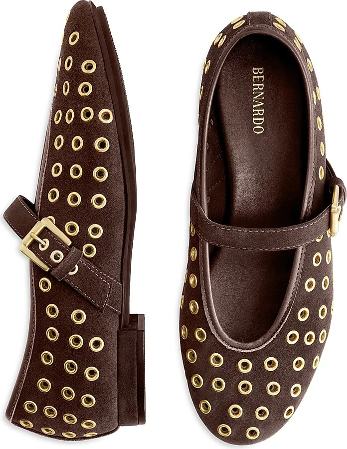 Women's Borden Grommet Mary Jane Flats - Dark Chocolate - Size 6 - Image 6