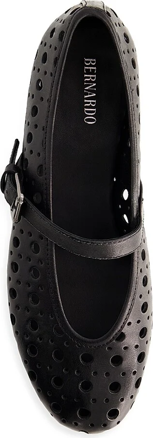 Women's Borden Perf Mary Jane Flats - Black - Size 6 - Image 3