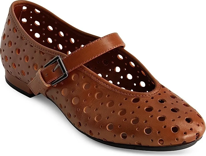 Women's Borden Perf Mary Jane Flats - Black - Size 6 - Image 11