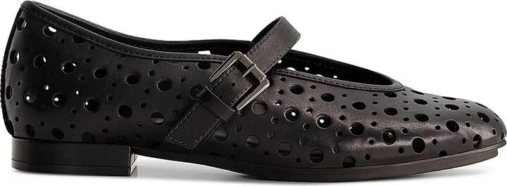 Women's Borden Perf Mary Jane Flats - Black - Size 6