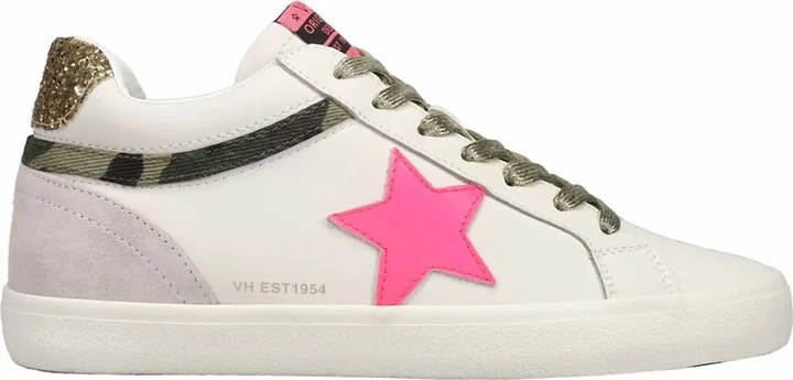 Women's Bounce Camo Glitter Sneakers In White