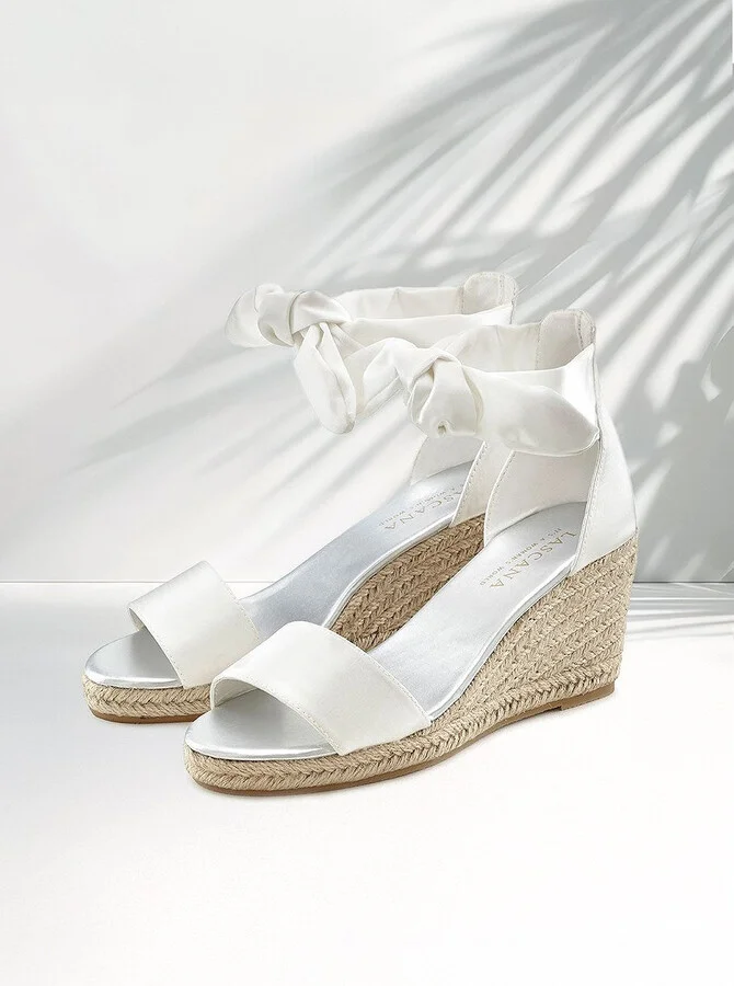 Women's Bow Wedge Sandals