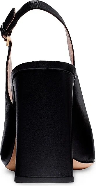Women's Bowdie 70MM Bow Leather Slingback Mules - Black - Size 10 - Image 3