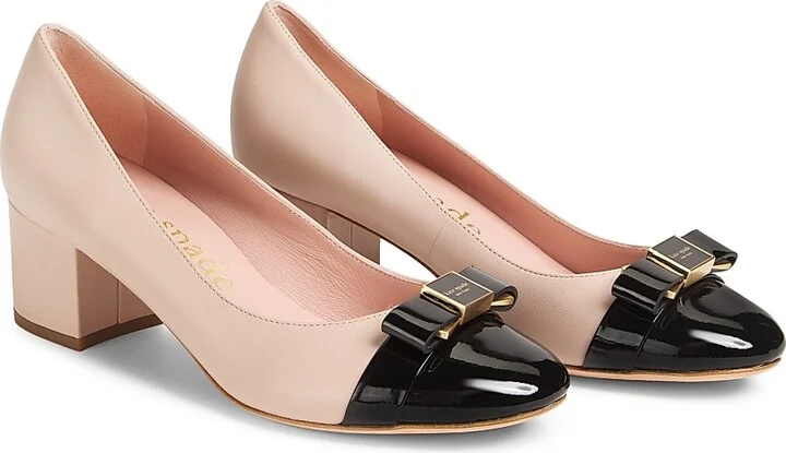Women's Bowdie Leather Pumps - Black - Size 10 - Image 7