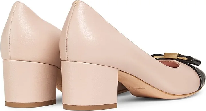 Women's Bowdie Leather Pumps - Black - Size 10 - Image 8