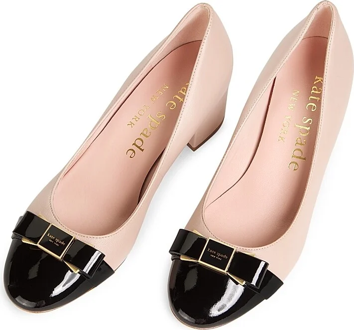 Women's Bowdie Leather Pumps - Black - Size 10 - Image 9