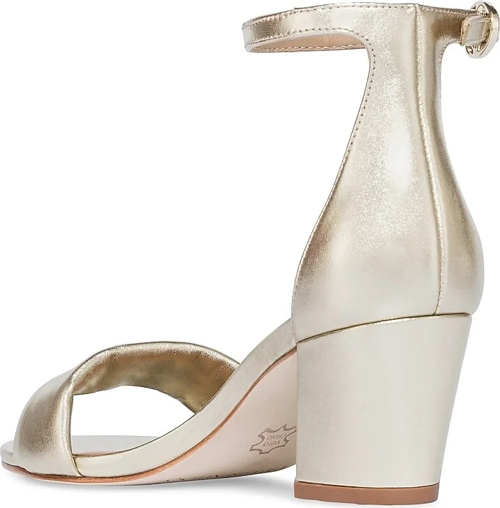Women's Bowie Ankle Strap Heeled Sandals - Champagne - Size 6 - Image 6