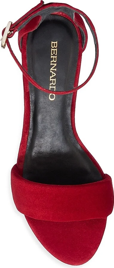 Women's Bowie Ankle Strap Heeled Sandals - Dark Red - Size 6 - Image 3