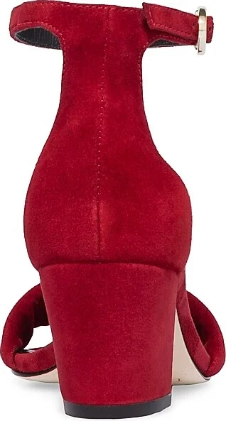Women's Bowie Ankle Strap Heeled Sandals - Dark Red - Size 6 - Image 5