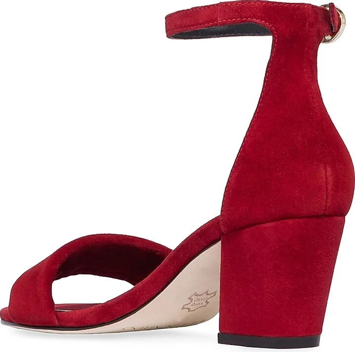 Women's Bowie Ankle Strap Heeled Sandals - Dark Red - Size 6 - Image 6