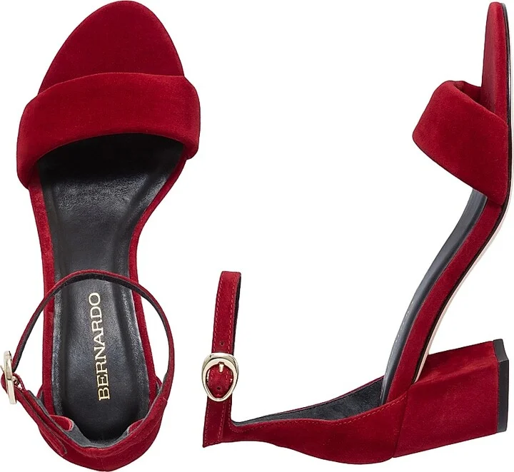 Women's Bowie Ankle Strap Heeled Sandals - Dark Red - Size 6 - Image 8