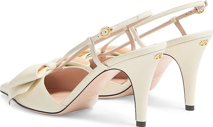 Women's Bowow 85MM Slingback Pumps - Ivory - Size 7 - Image 3