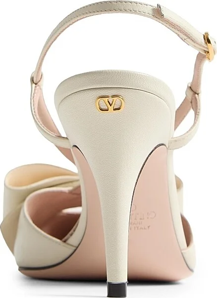 Women's Bowow 85MM Slingback Pumps - Ivory - Size 7 - Image 4