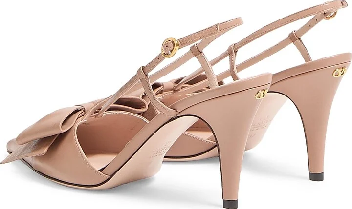 Women's Bowow 85MM Slingback Pumps - Ivory - Size 7 - Image 9