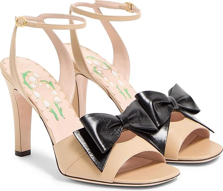 Women's Bowow 95MM Sandals in Kidskin - Ivory - Size 10 - Image 8