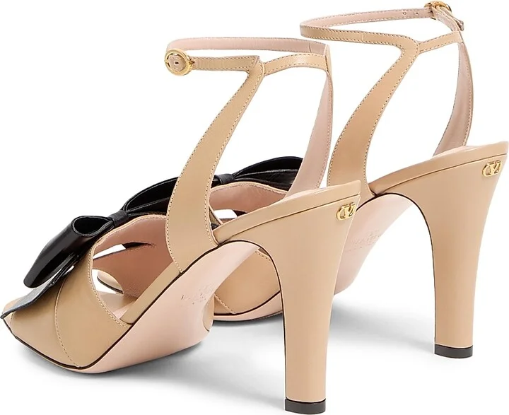 Women's Bowow 95MM Sandals in Kidskin - Ivory - Size 10 - Image 9