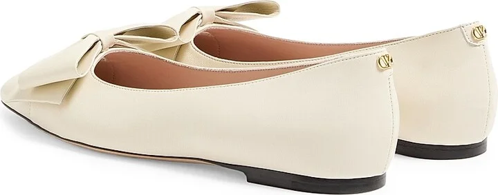 Women's Bowow Kidskin Ballerinas - Ivory - Size 7 - Image 3