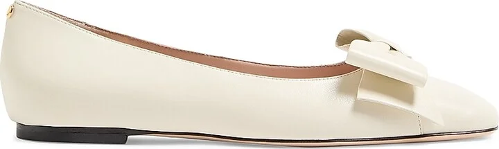 Women's Bowow Kidskin Ballerinas - Ivory - Size 7
