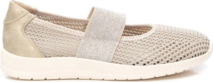Women's Braided Ballerinas In Gold