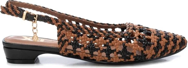 Women's Braided Flats In Camel