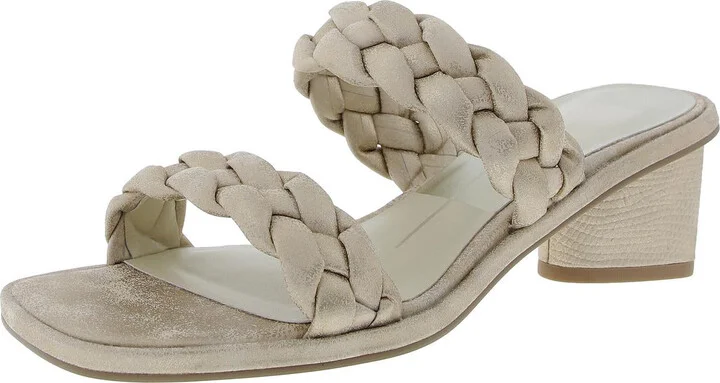 Womens Braided Man Made Mule Sandals