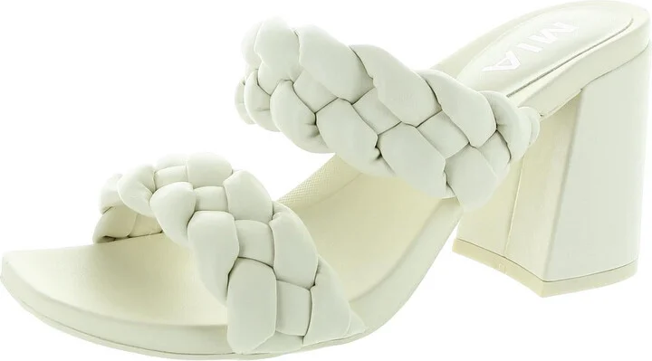 Womens Braided Manmade Slide